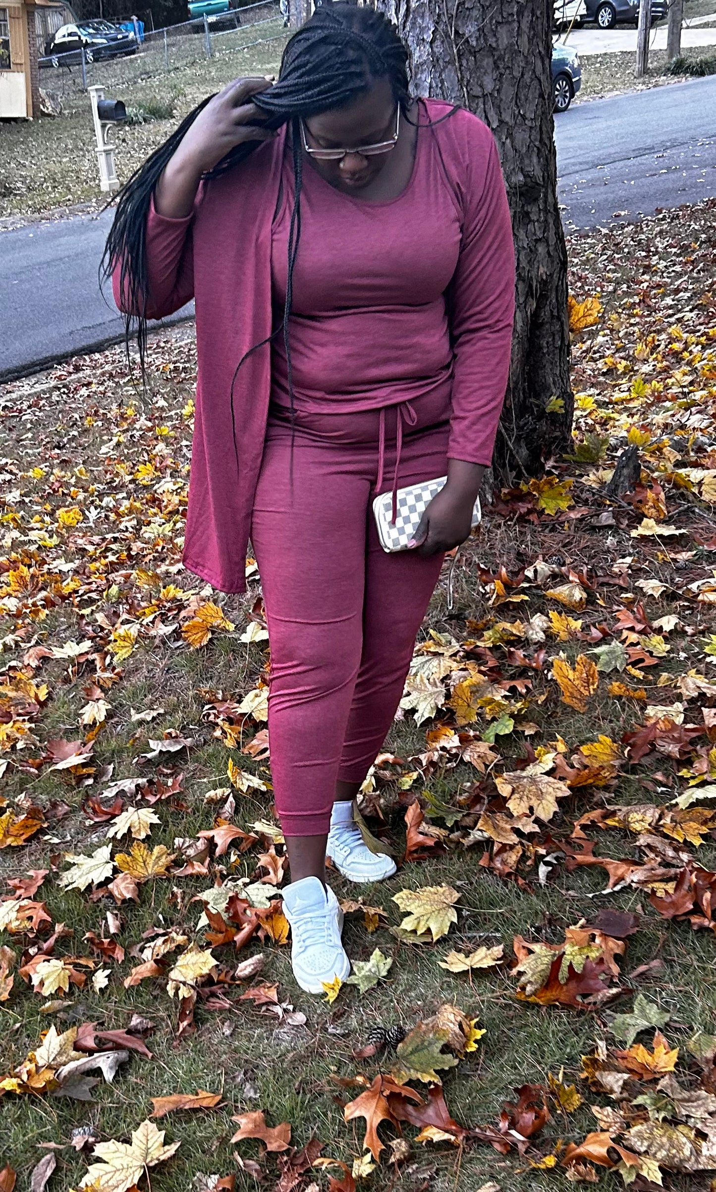 Maroon 3pc Set