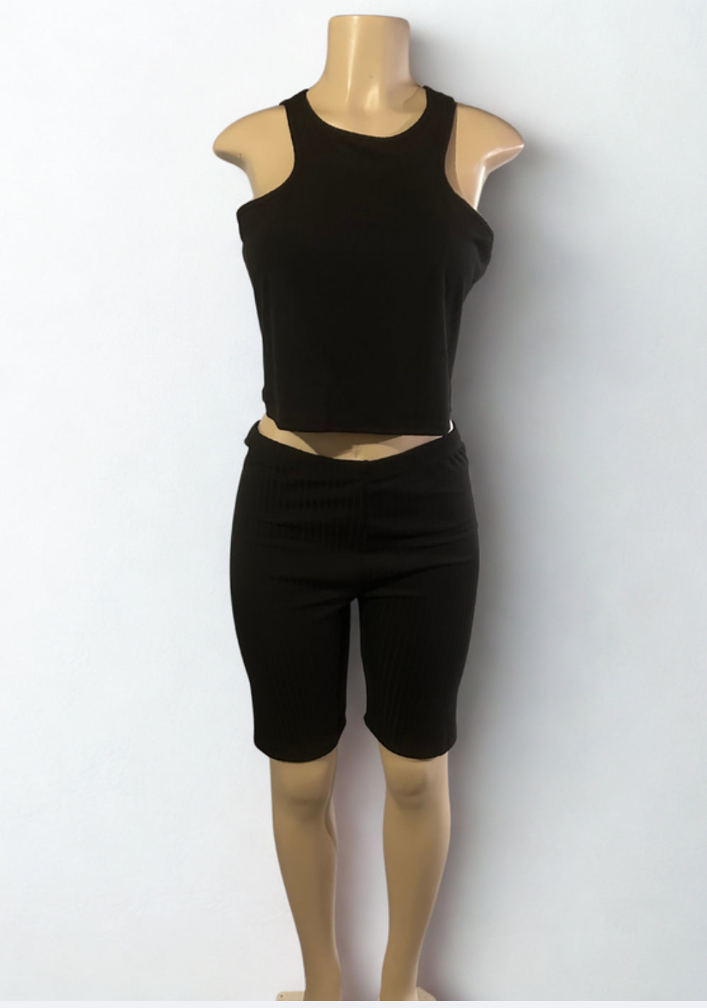 Cropped Biker Set