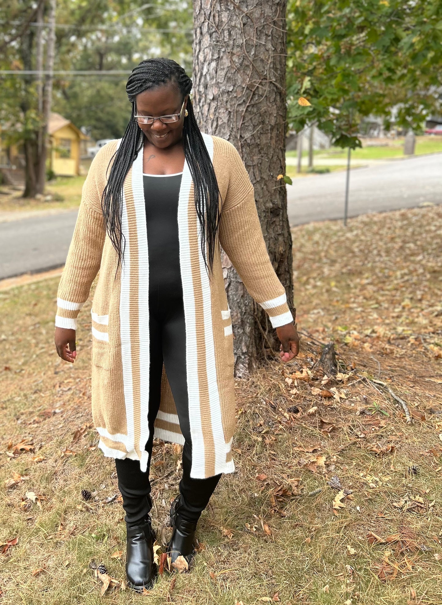 Tan Sweater Duster