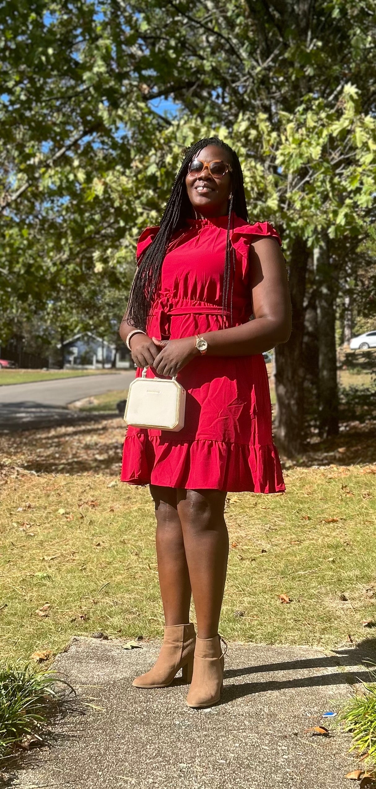 Red “Baby Doll” Dress