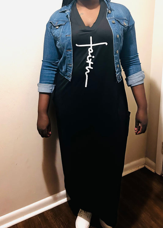 Black “Faith” Dress