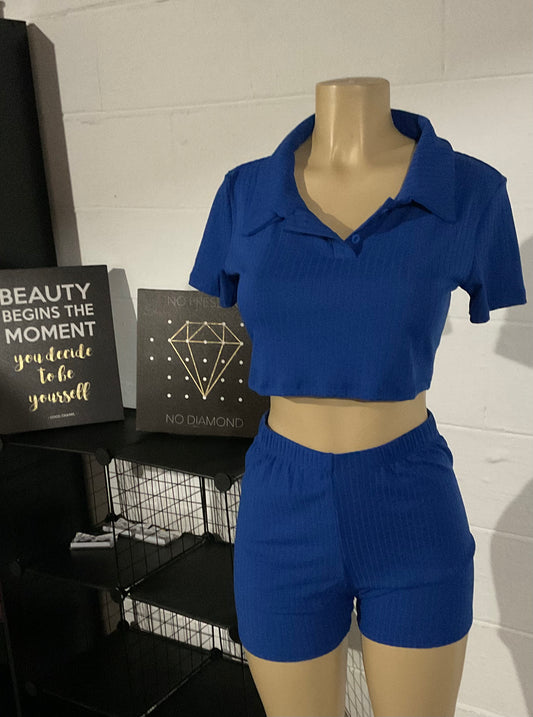 Crop Ripped 2pc